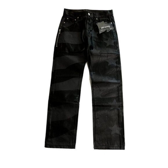 Elias Waxed Flag Pants in Black - Picture 1 of 6